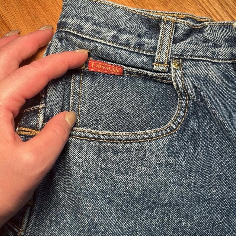 Lawman High Rise Blue Jeans for Women